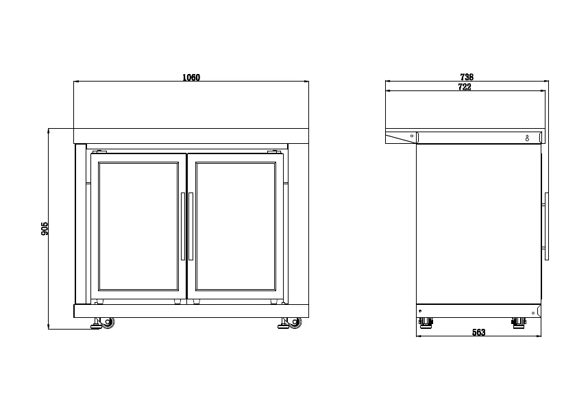 Rockpool 4B: Designer Black Outdoor BBQ Kitchen Package inc Fridge, Sink Rear Infrared, Rotisserie, BBQ Cover