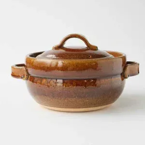 Shigaraki Ware Donabe Rice Pot 3-Go