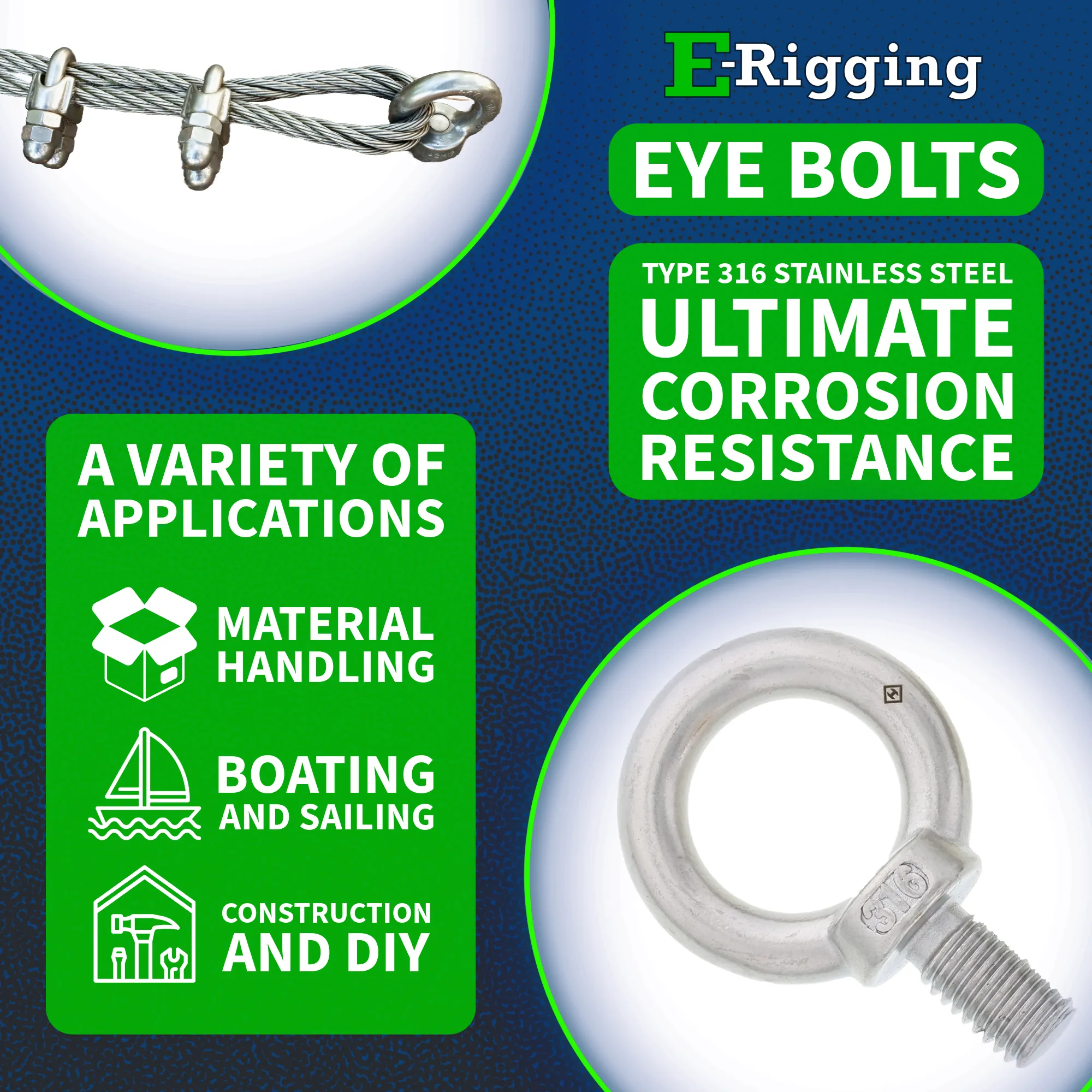 Stainless Machinery Eye Bolts