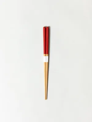 Susu Bamboo Round Chopsticks, Red