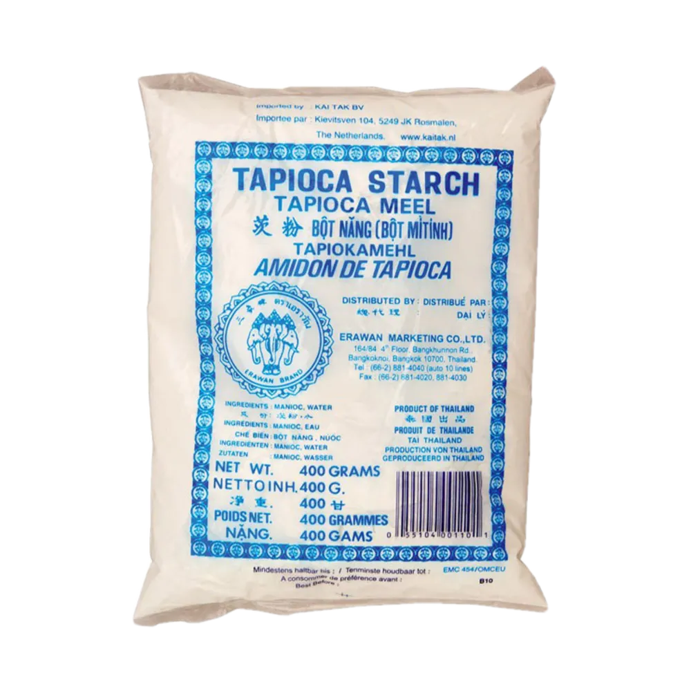 Erawan Three Elephant Premium Quality Tapioca Starch, 400g - Pack of 30 Case