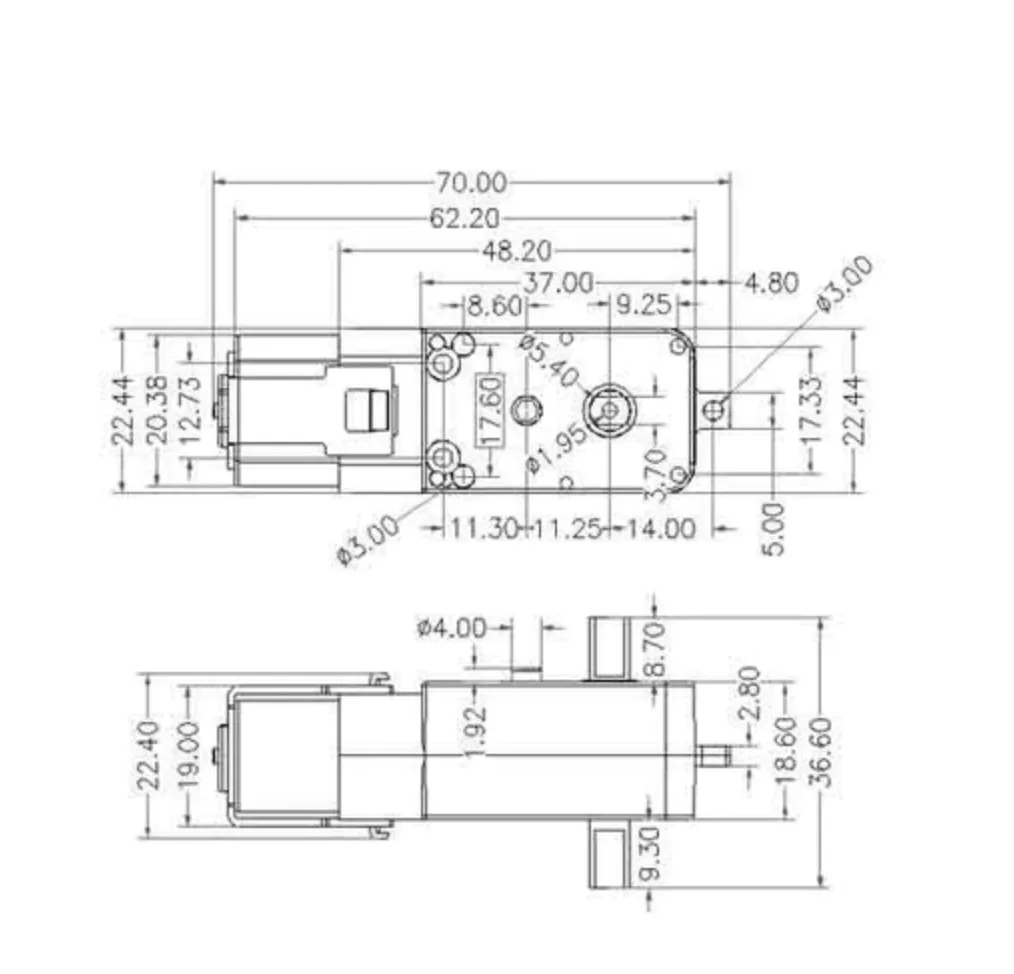 TT Motor with Wheel | plastic gear