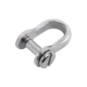 Type 304 Stainless Steel Bow Flat Shackle, Flat Pin