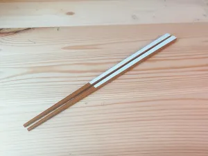 White Square Bamboo Chopsticks by Yagitake Industry