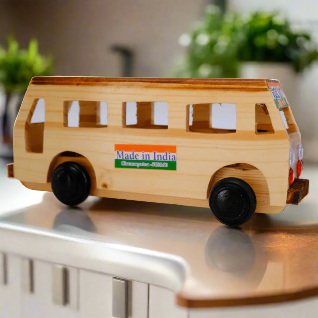 Wooden Bus for Kids 1 Year 